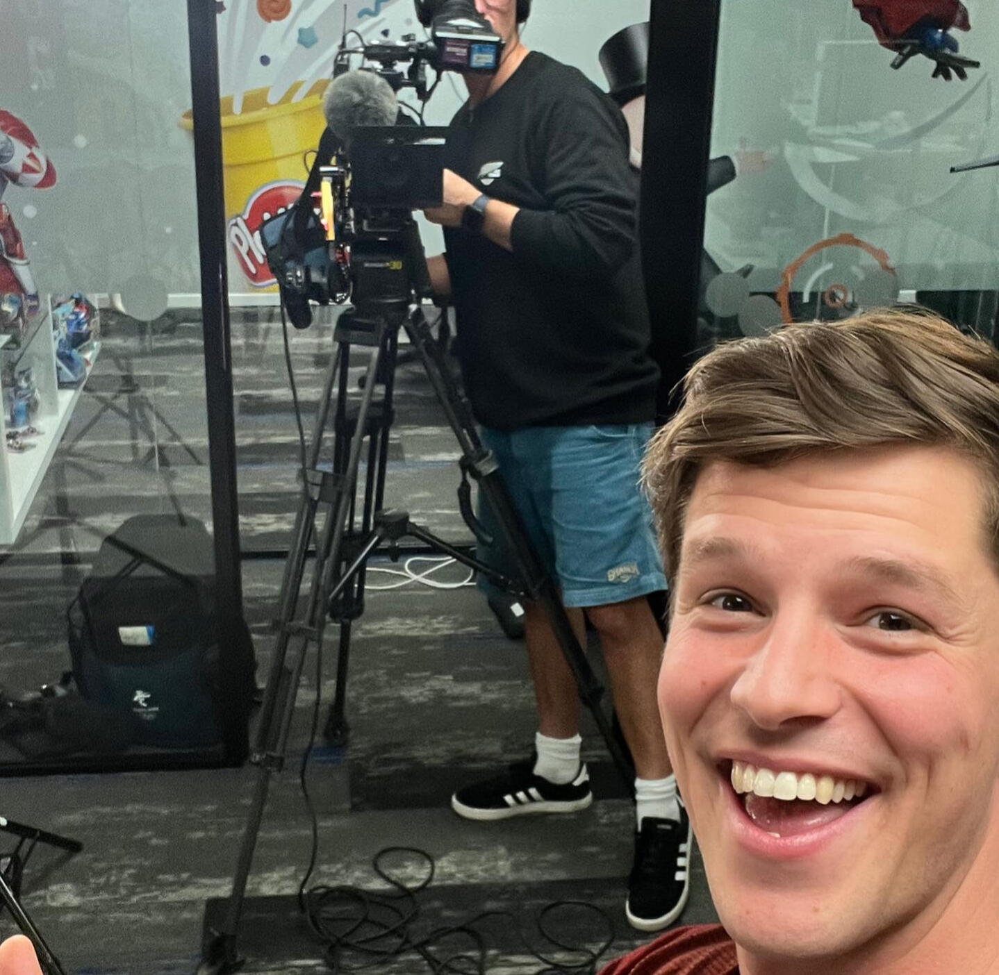 Getting on the news again for being a happy guy, 2024.