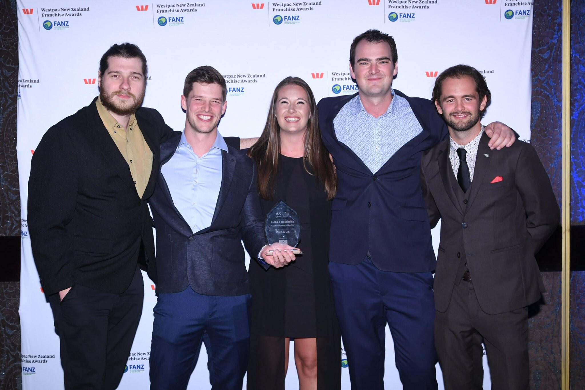 The restaurant team, taking home 1st at the National Franchise Awards, 2018.