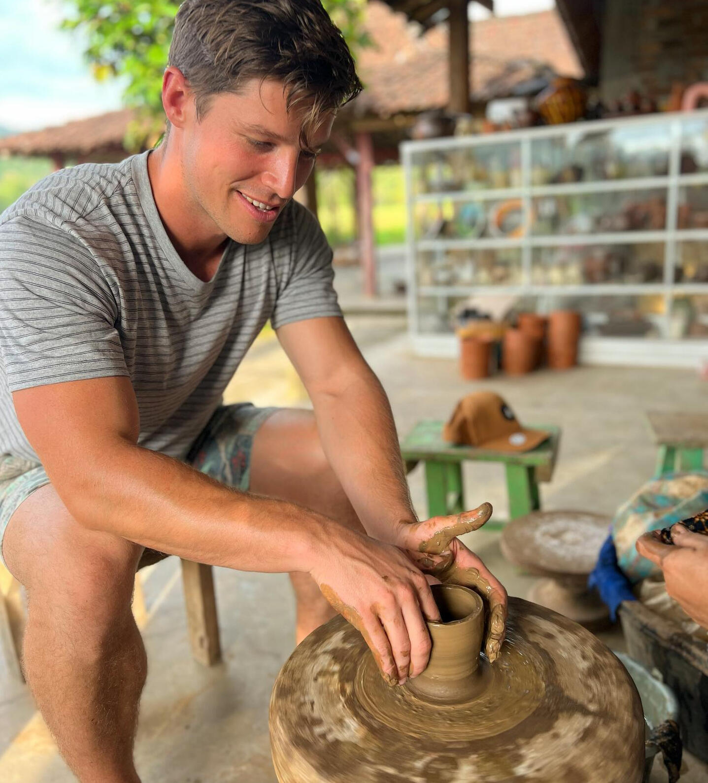 Having a brief 10-minute encounter with clay, 2023.